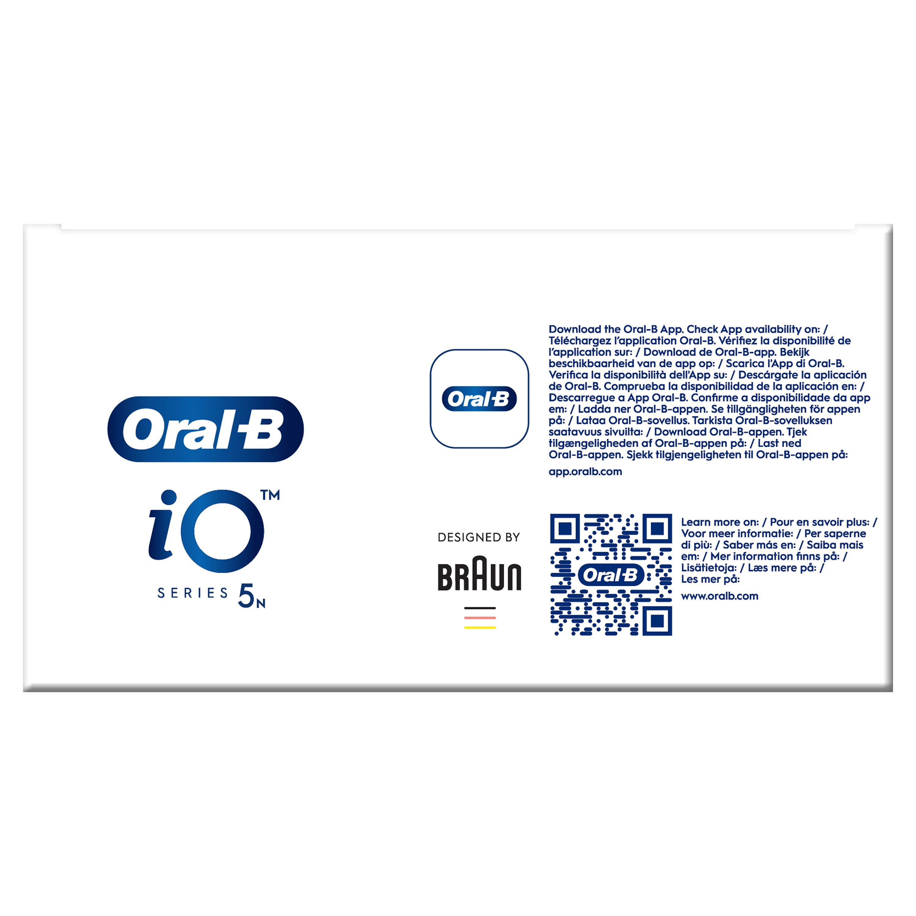 Oral-B iO 5 Noire Brosse à dents électrique avec brossette