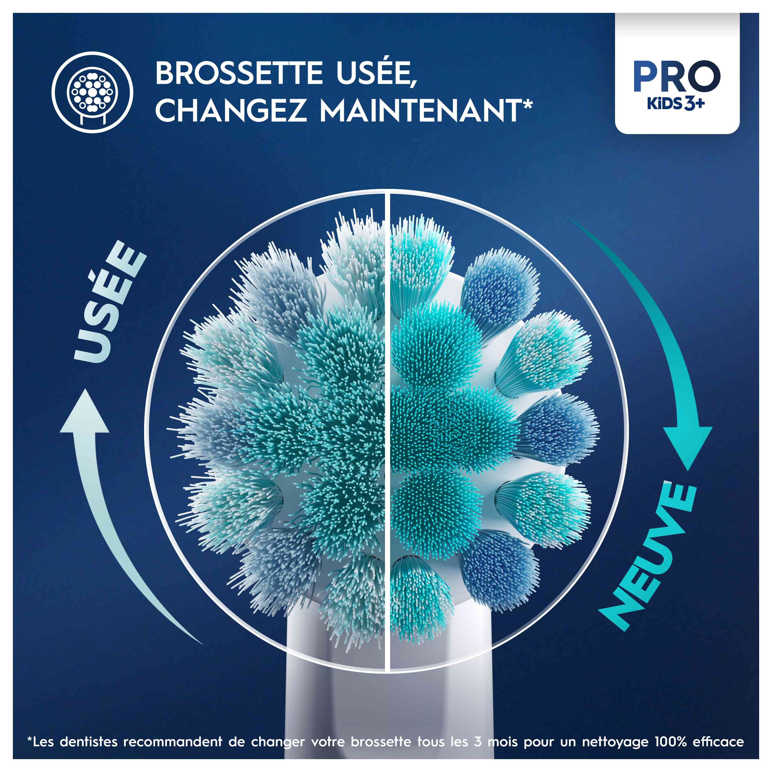 Oral-B Vitality Reine des neiges Kids Brosse à dents électrique + 4 brossettes