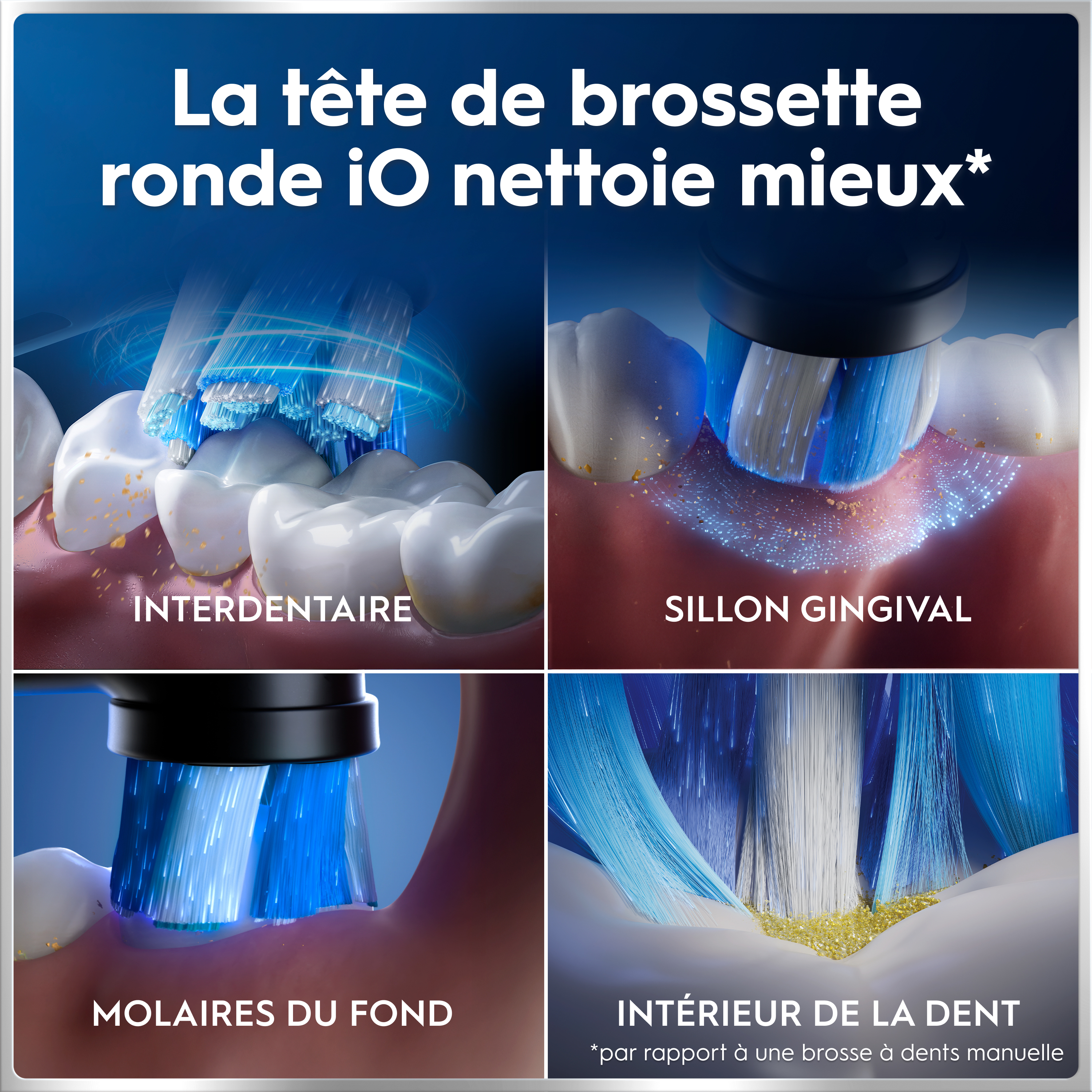 Oral-B iO 6 Lot de 2, Brosses à Dents Électriques Noire et Rose, 3 Brossettes, 1 Pochette pour Chargeur