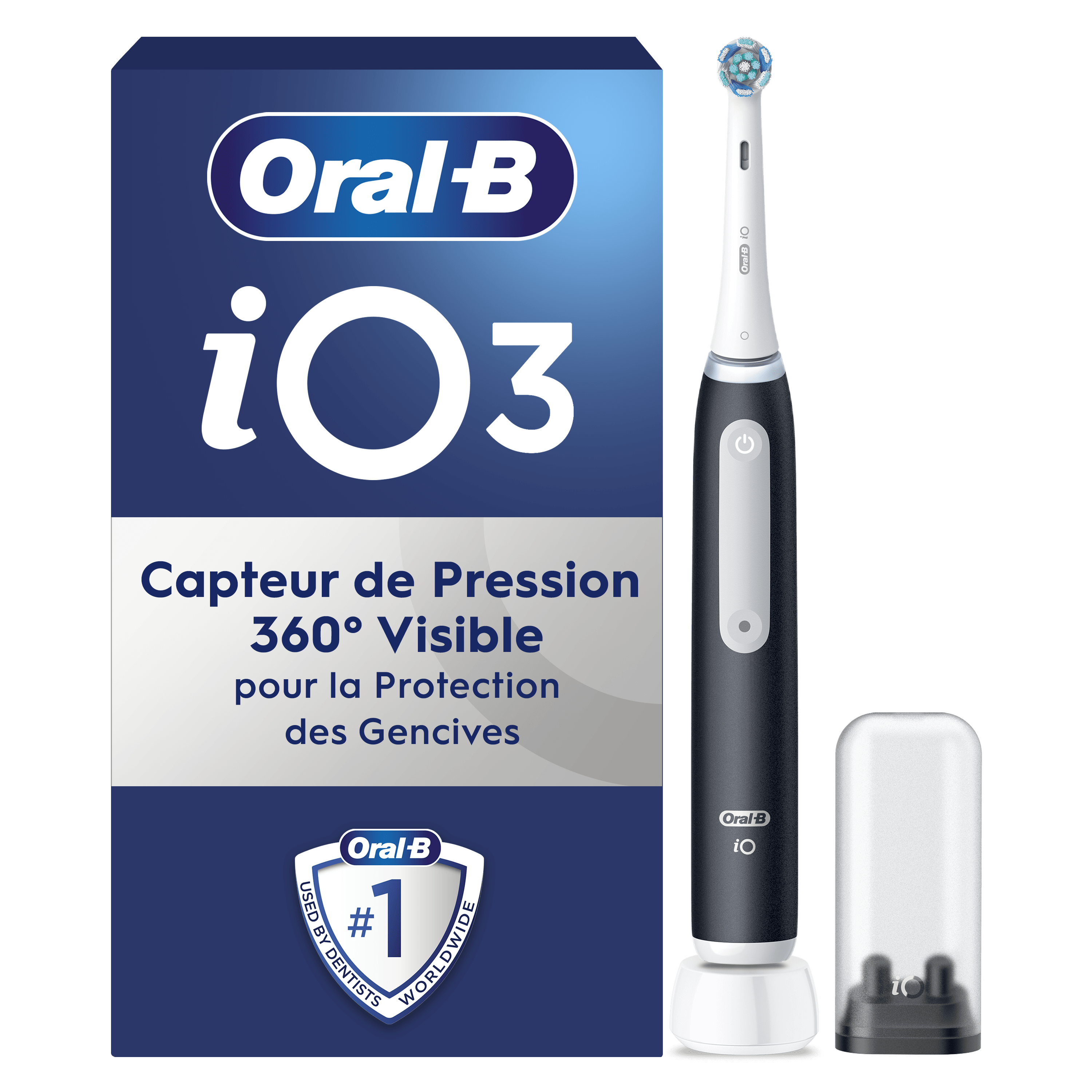 Oral-B Duo Pack Famille - 2 Brosses à Dents Electriques - iO Stitch et iO3 Noire