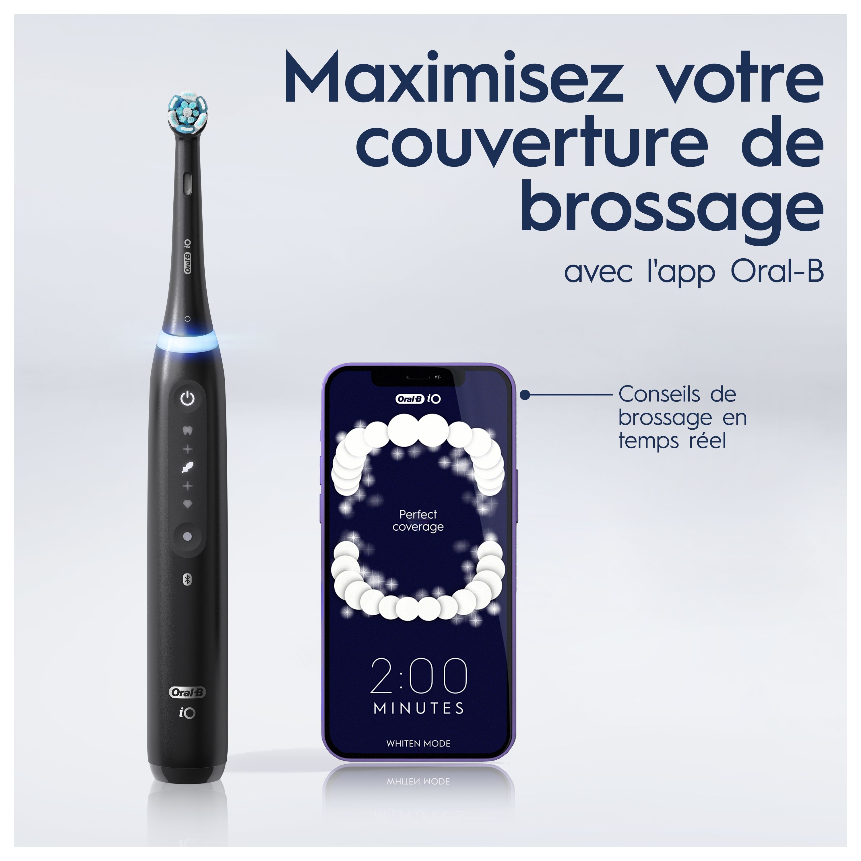 Oral-B iO 5 Noire Brosse à dents électrique avec brossette