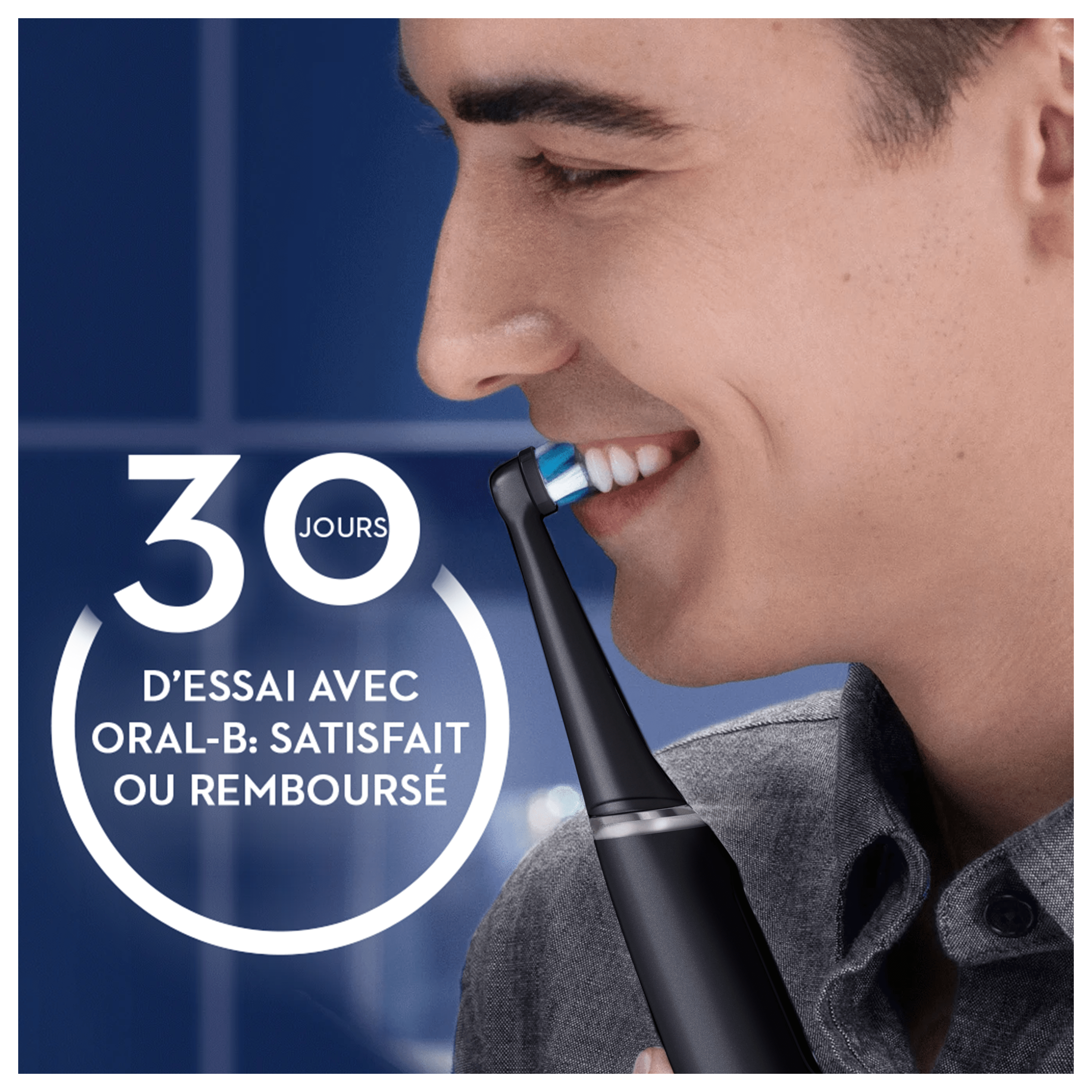 Oral-B iO 6 Brosse À Dents Électrique Noire + Brossettes iO Gentle Care Noires, Lot de 6