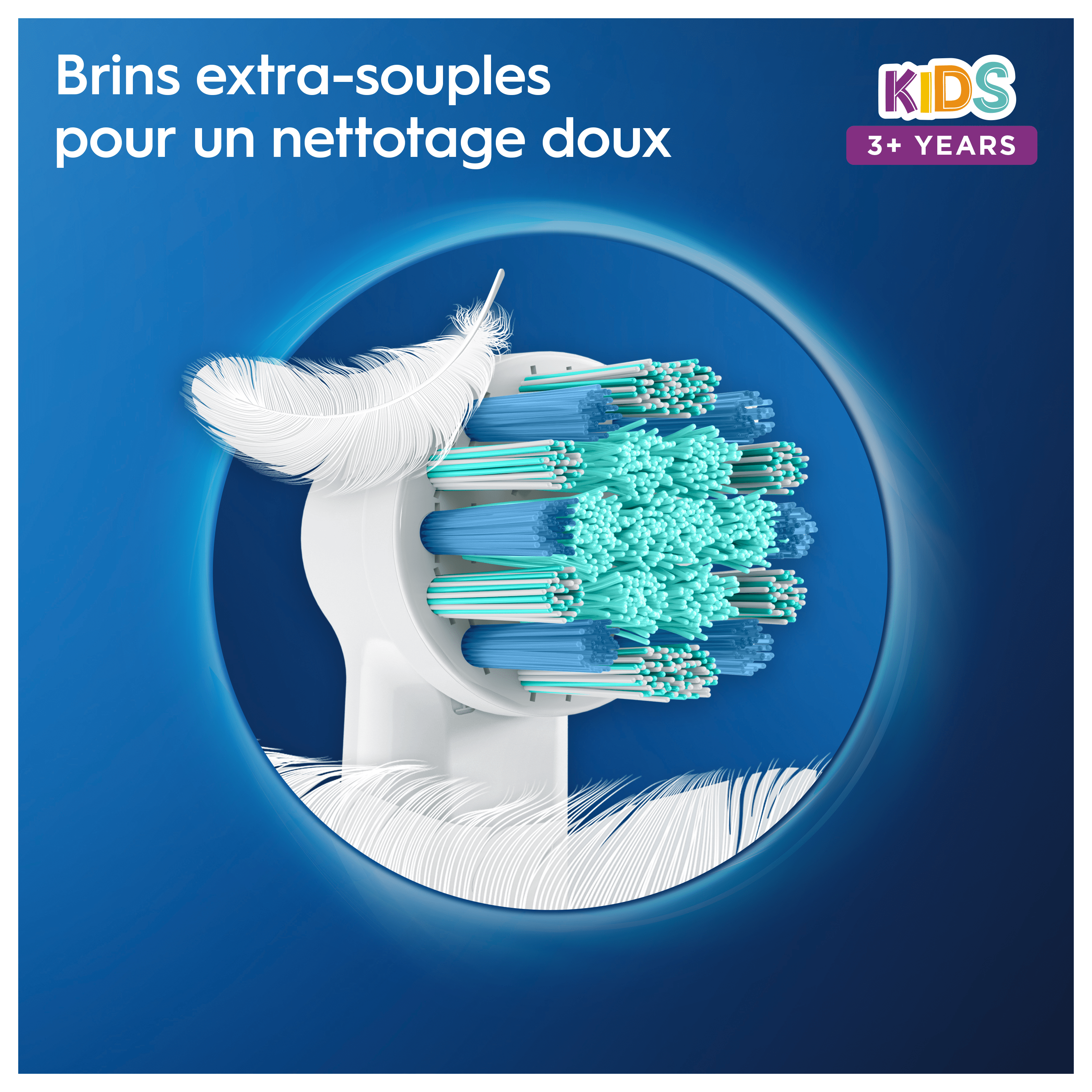 Oral-B Pro3 Junior Brosse à dents électrique avec 2 brossettes + 8 brossettes