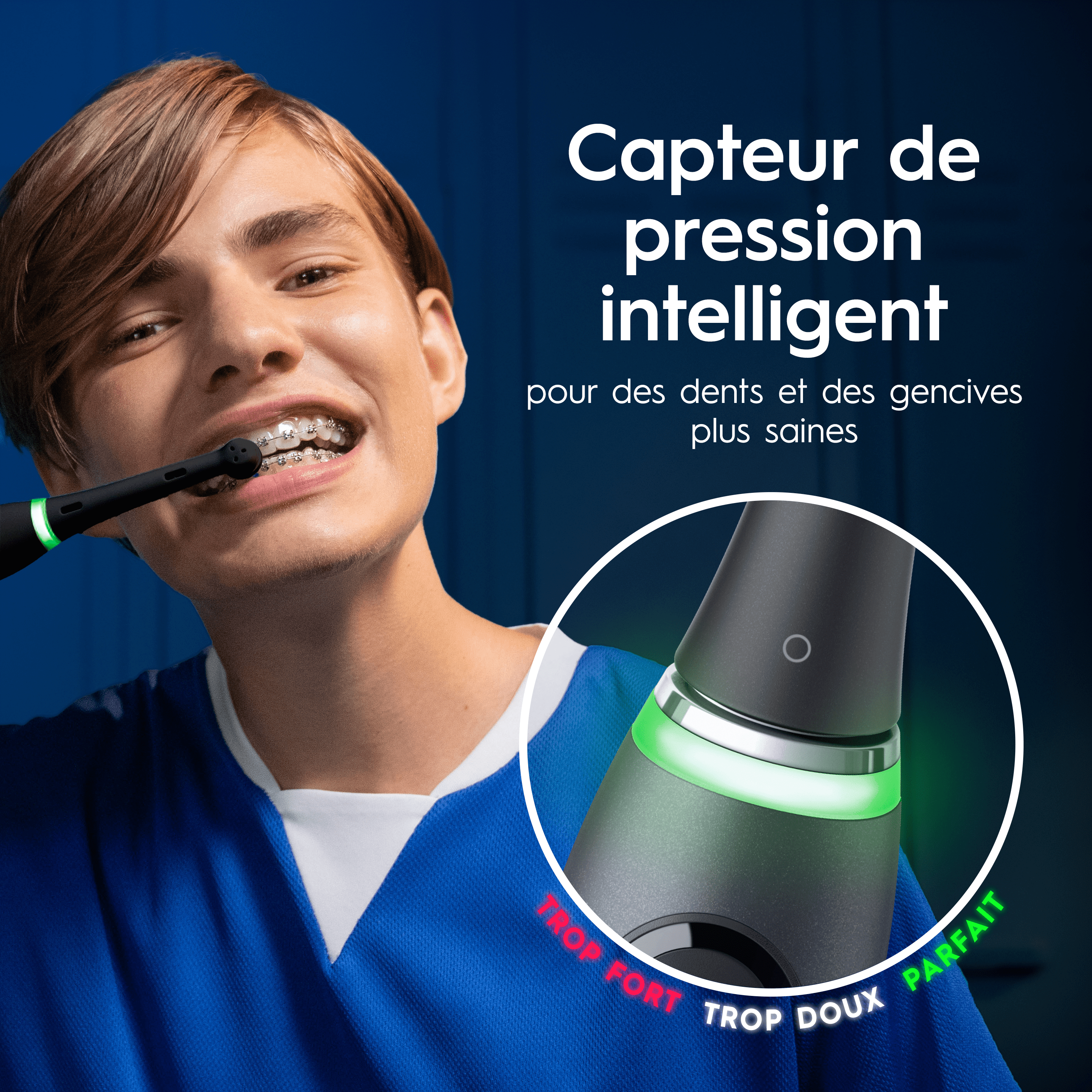 Oral-B iO 10 Édition Spéciale, Brosse À Dents Électrique Noire, 3 Brossettes, 1 Étui De Voyage Chargeur