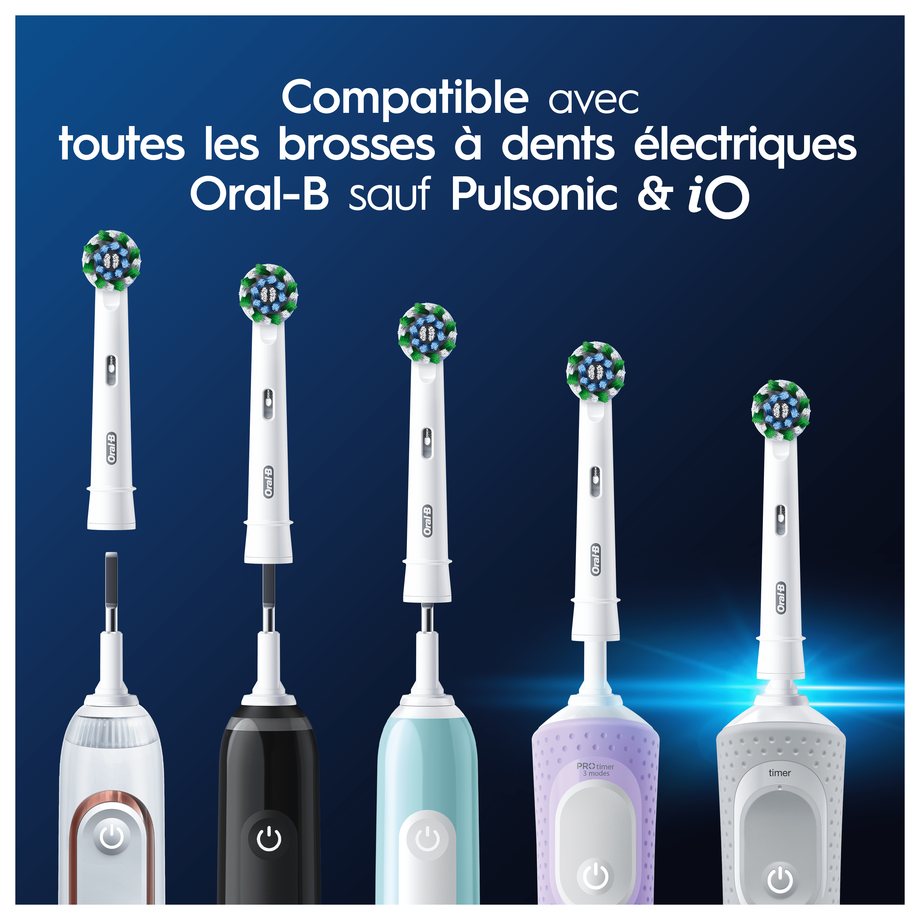 Oral-B Pro Pack de routine dentaire Blanc - protection quotidienne