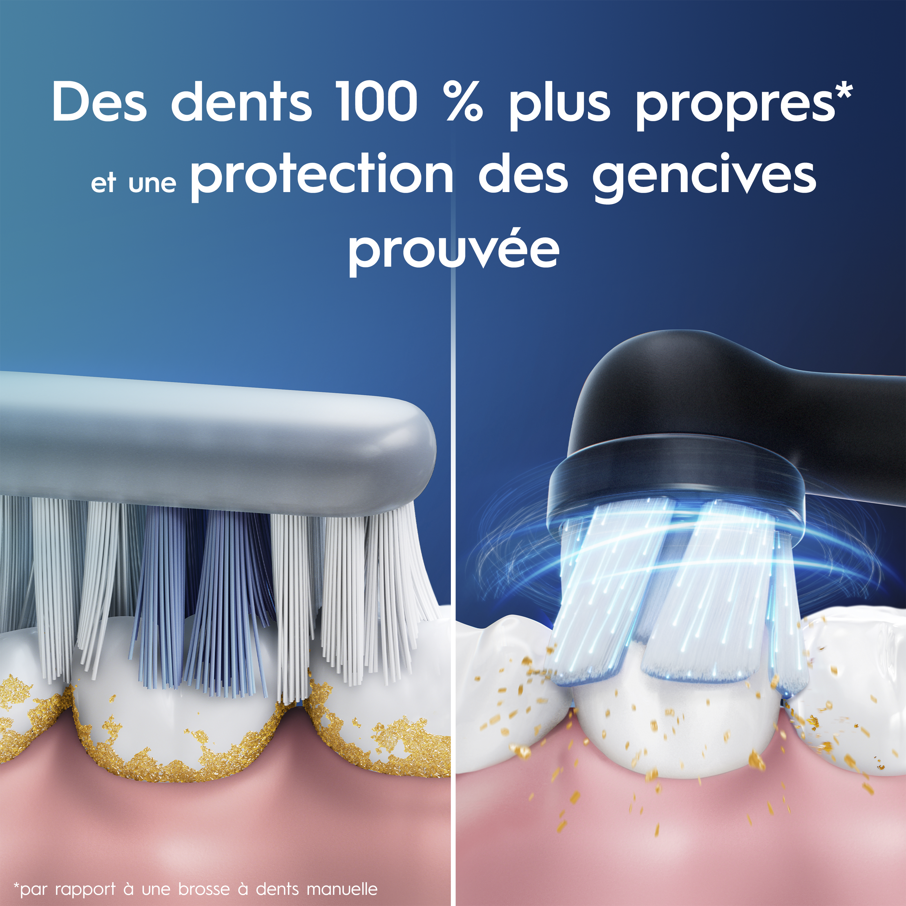 Oral-B iO 3 Brosse À Dents Électrique Noire, 1 Brossette, 1 Étui De Voyage