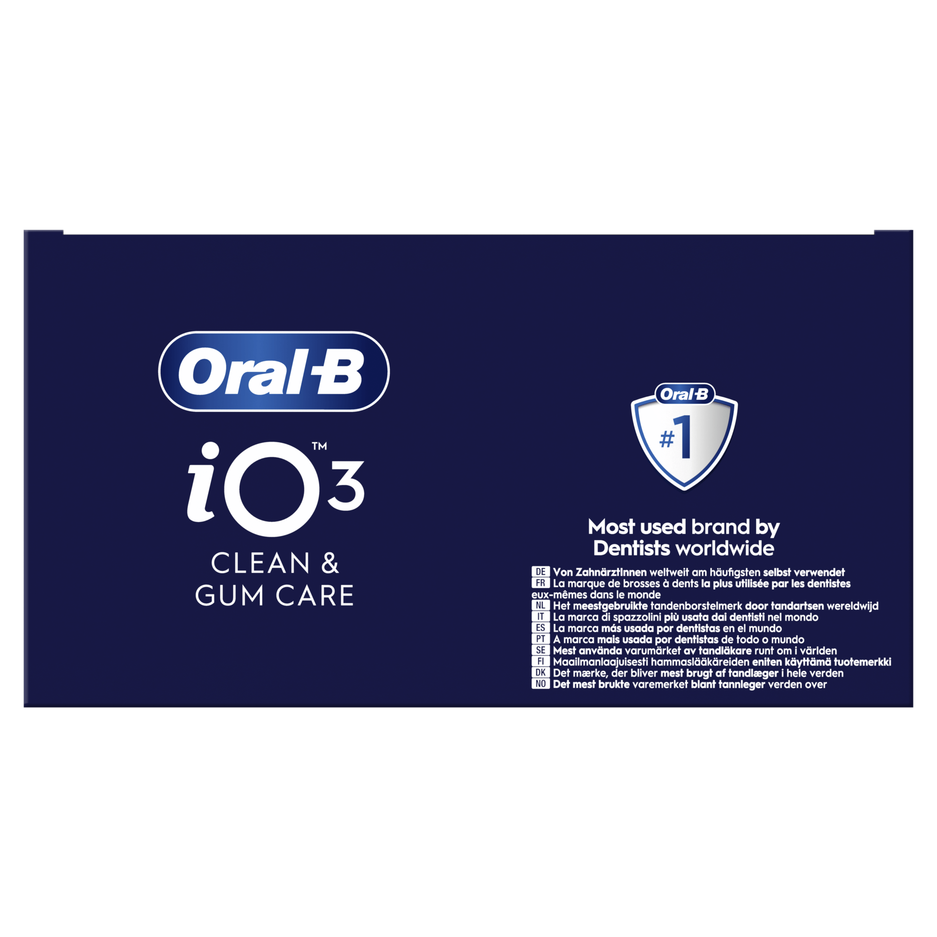 Oral-B iO 3 Brosse À Dents Électrique Noire, 1 Brossette, 1 Étui De Voyage