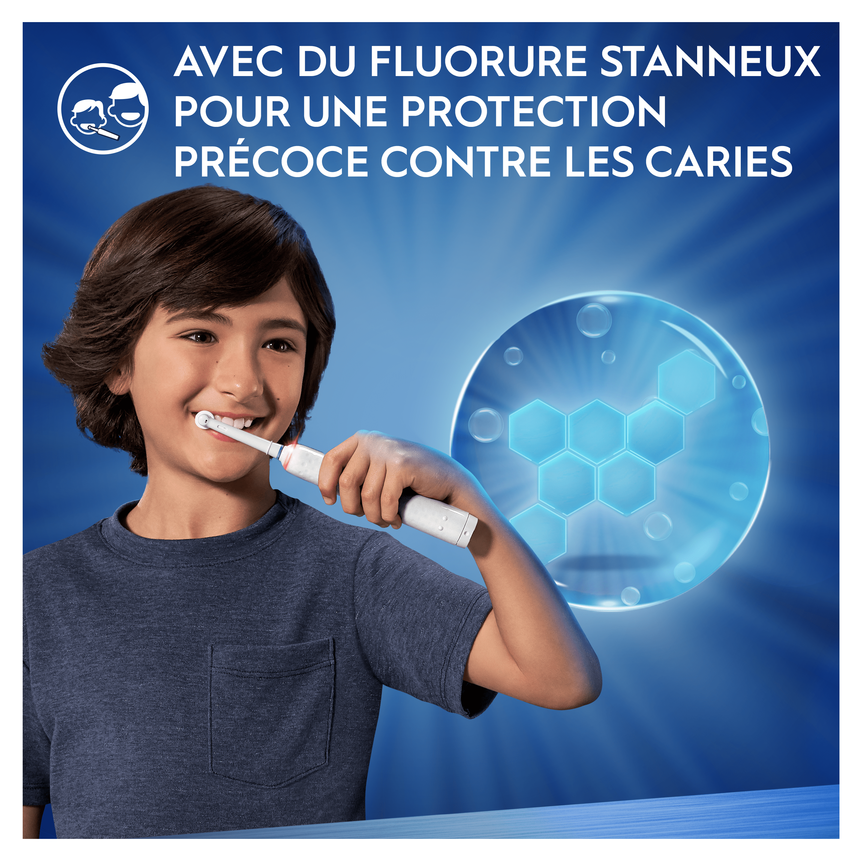 Pack Oral-B iO Kids Stitch 6+ avec : 1 brosse à dents électrique + 2 dentifrices + 2 brossettes