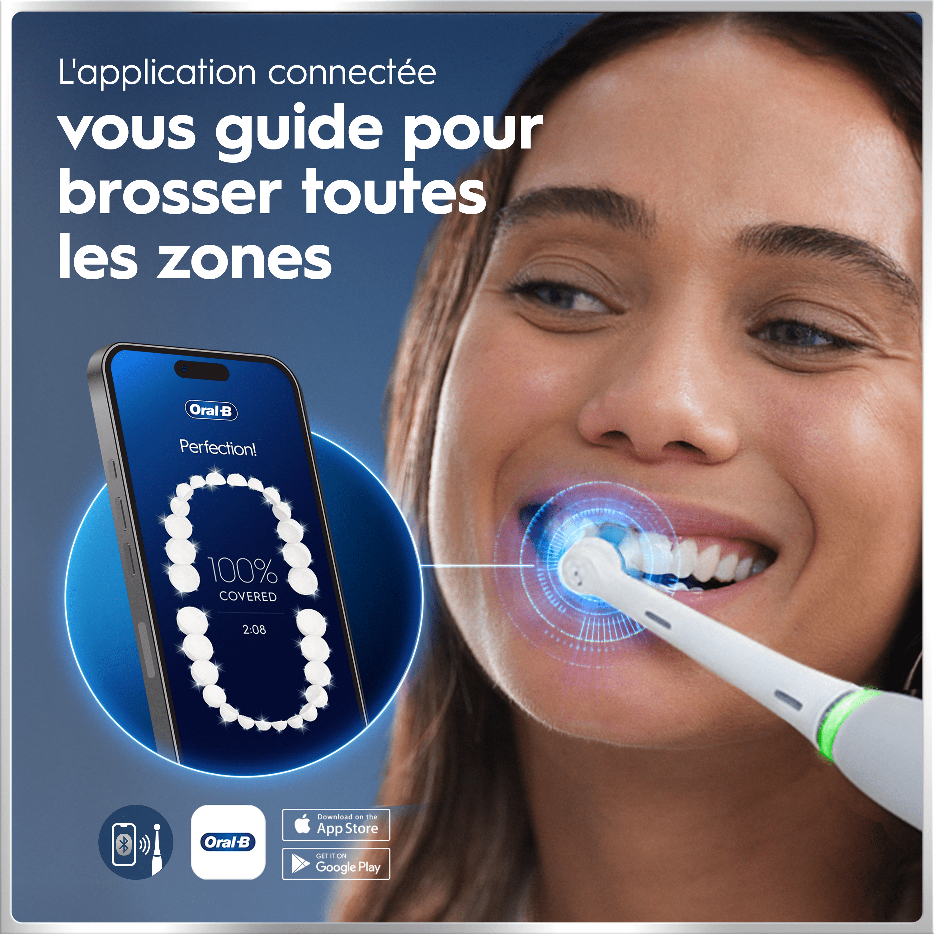 Brosse À Dents Électrique Oral-B iO6 | Grise | 3 brossettes | Batterie Longue Durée | Étui De Voyage Premium | Pochette De Chargeur | Porte-brossettes