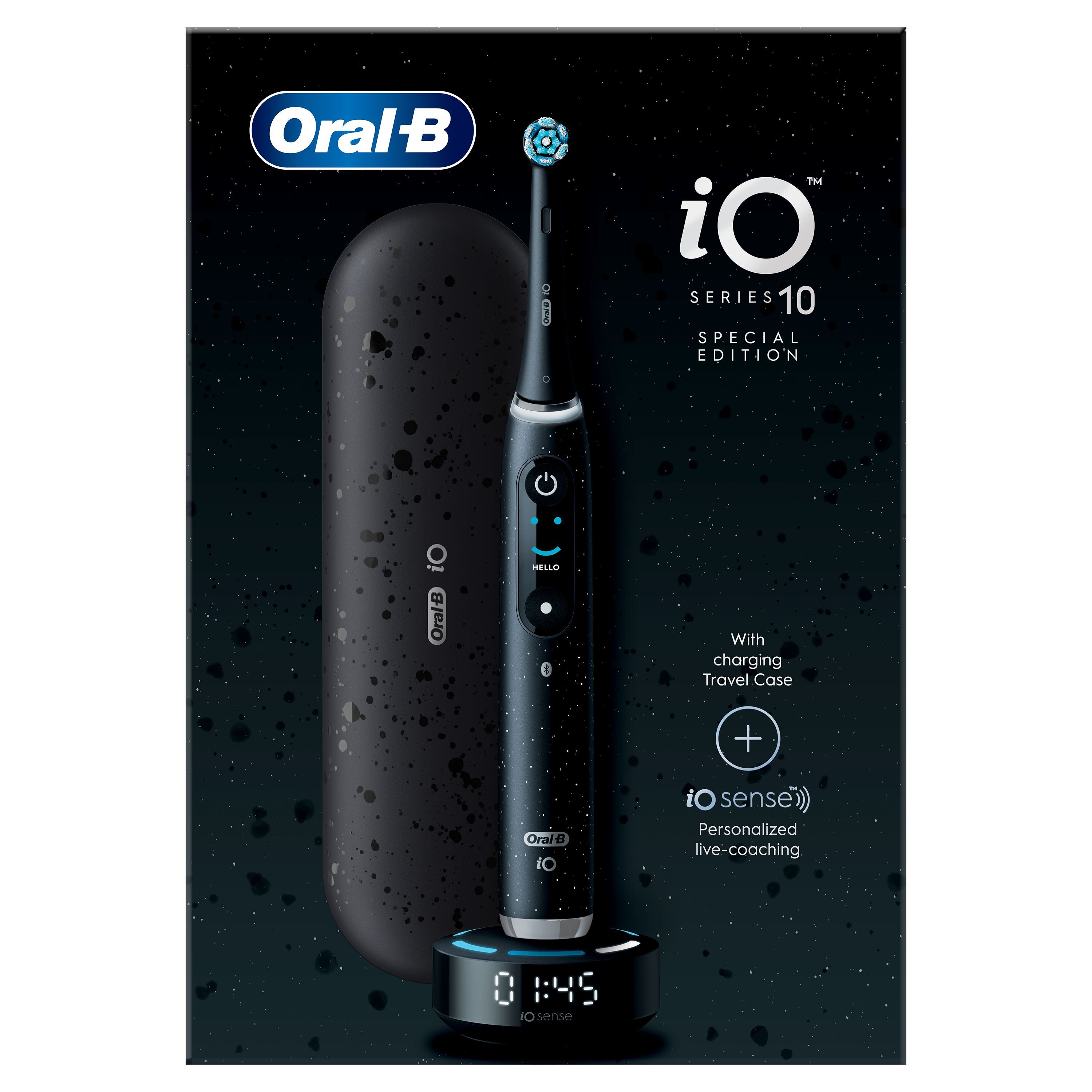 Oral-B iO 10 Noire Edition Spéciale Brosse à dents électrique avec brossette