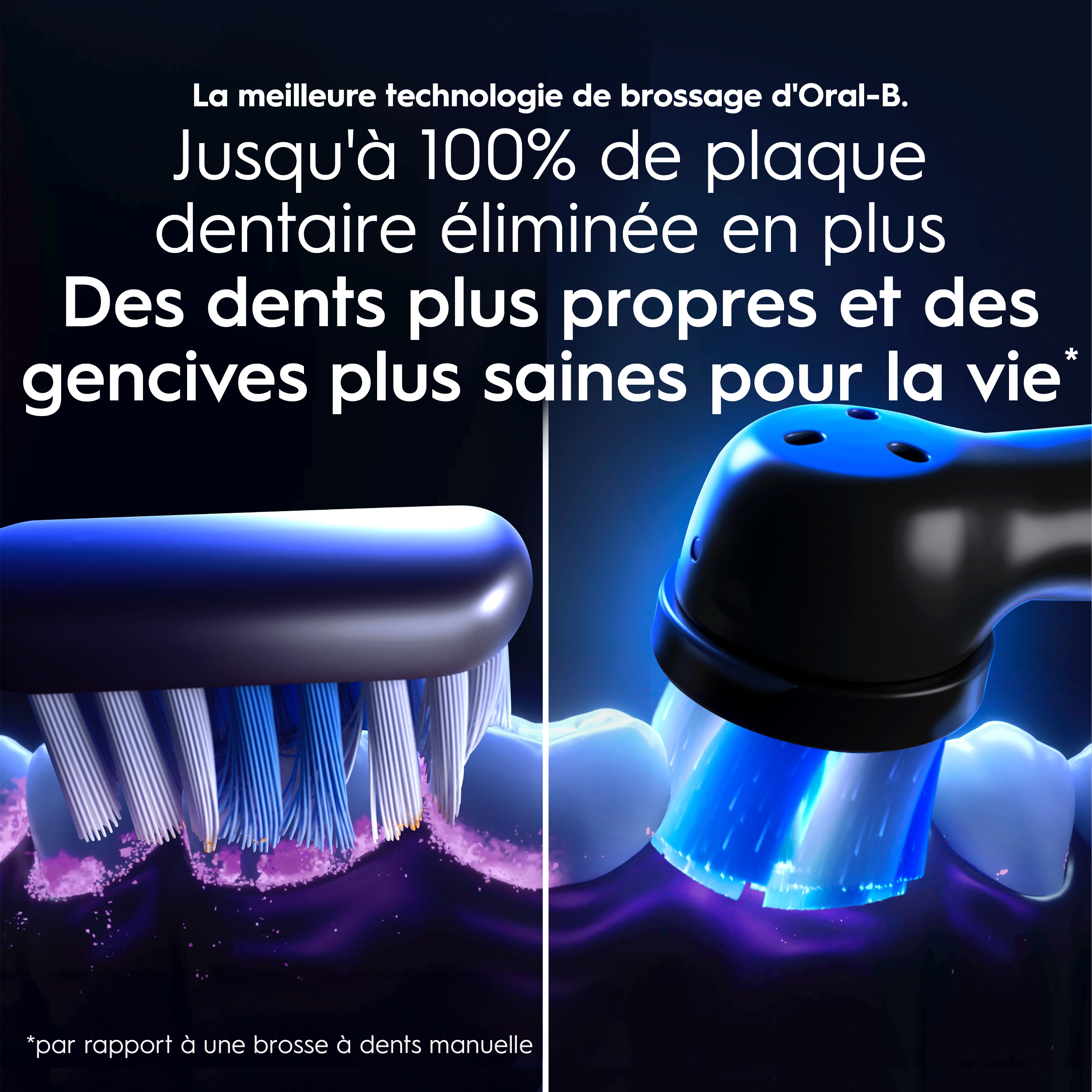 Oral-B iO10 Gold - Pack Blancheur avec : 1 brosse à dents électrique + 1 dentifrice + 6 brossettes + 1 étui de voyage