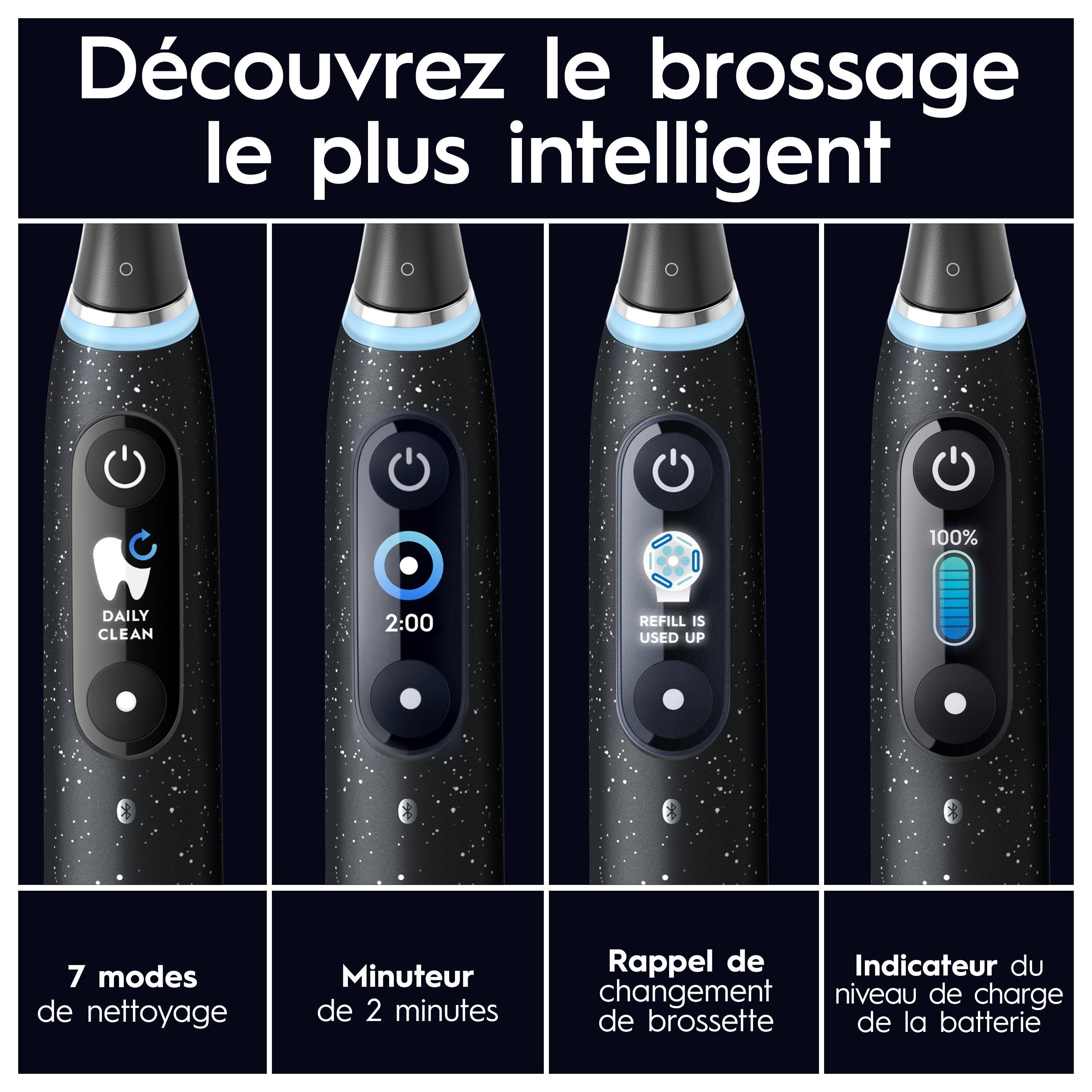 Oral-B iO 10 Noire Edition Spéciale Brosse à dents électrique avec brossette