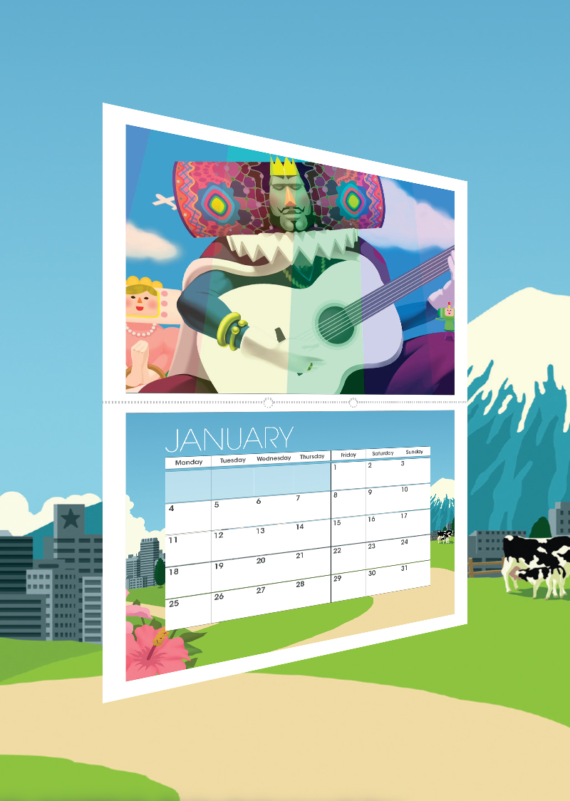 Katamari Damacy Reroll 21 Ready To Print Calendar Bandai Namco Epic Store