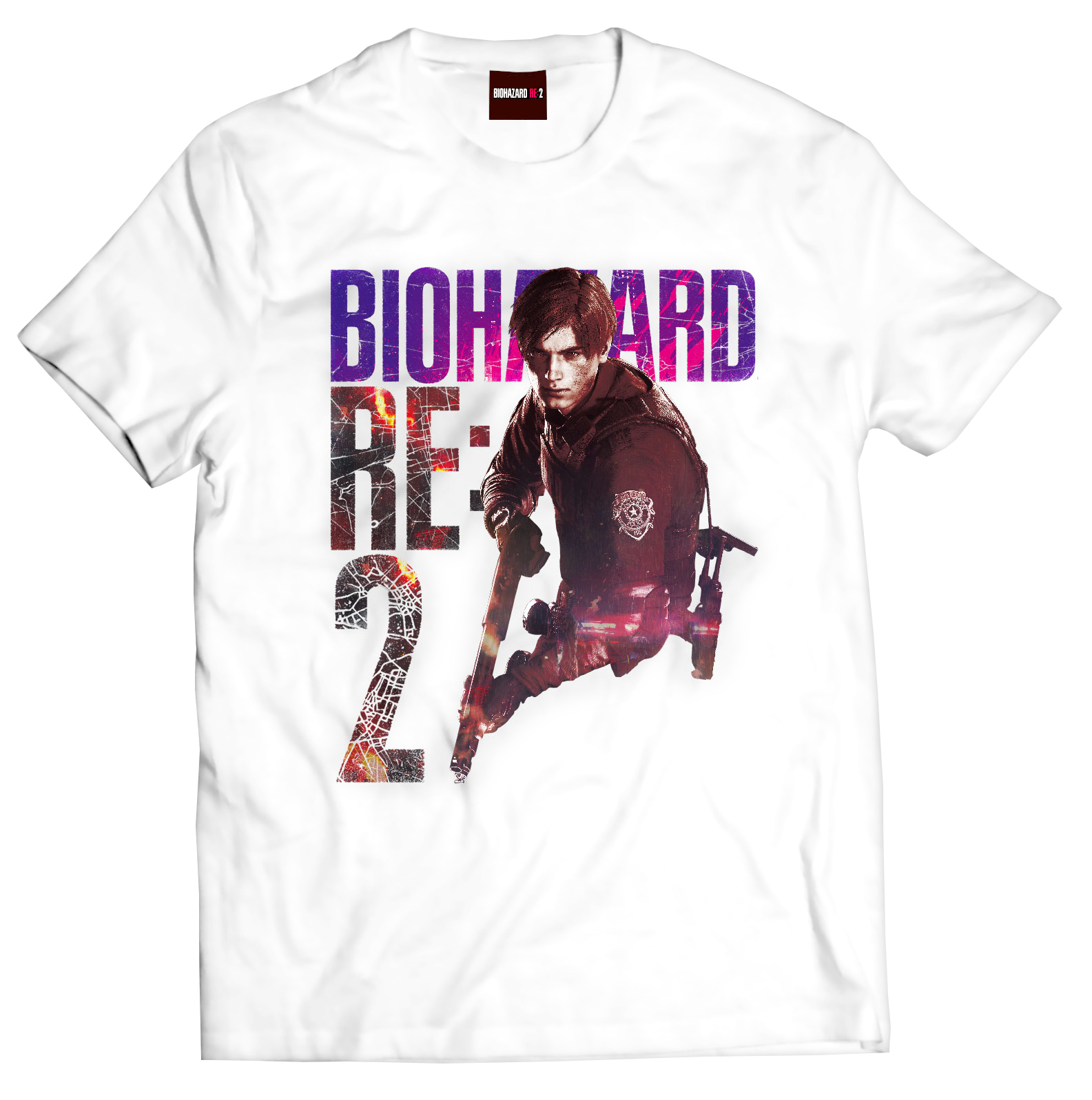 Resident Evil 2 Tshirt Leon White XL [APPAREL] Title
