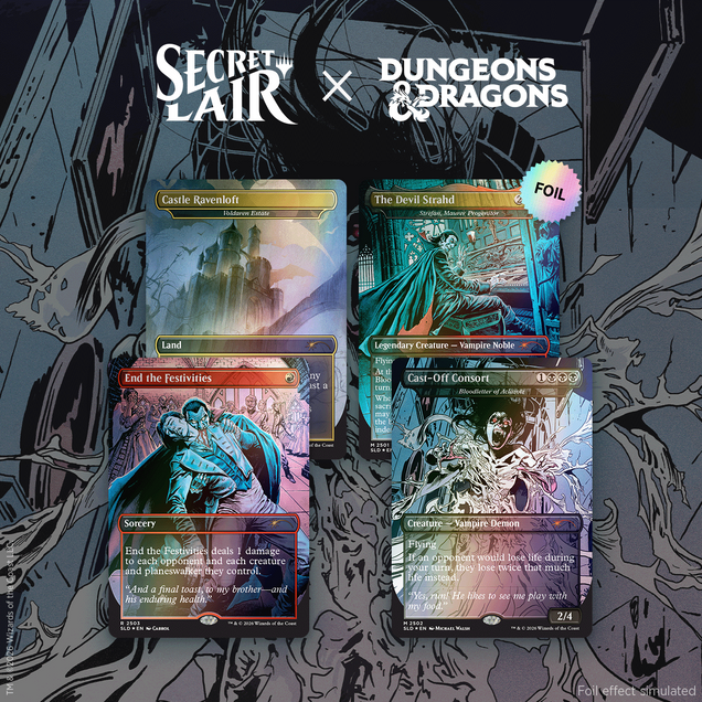 MTG テイサ・カルロフ Foil Secret Liar Secret Lair x Dungeons & Dragons®: Strahd's Descent Foil Edition