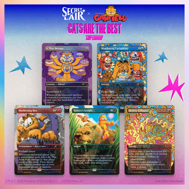 Secret Lair x Garfield: Our Only Thought is to Entertain You Foil Edition​