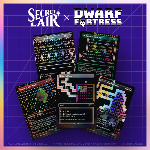 Secret Lair x Dwarf Fortress: Create New World Foil Edition