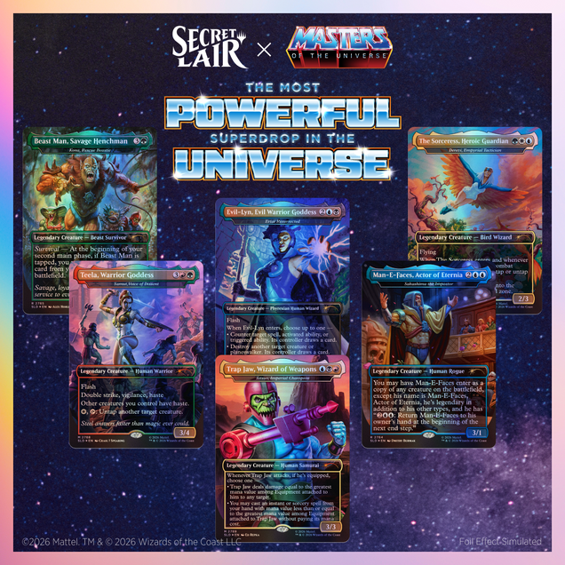 Secret Lair x Masters of the Universe™: Allies and Enemies of Eternia Foil Edition