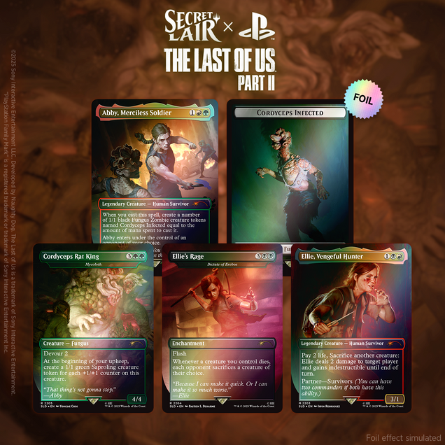 Secret Lair x The Last of Us Part II Foil Edition