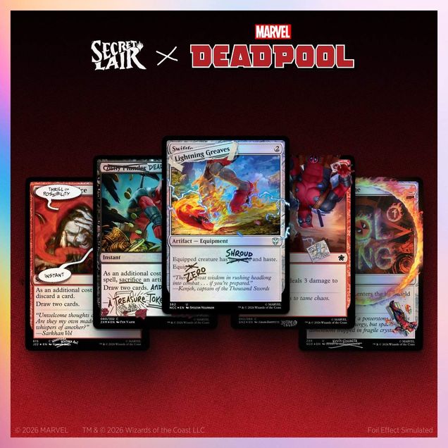 Secret Lair x Marvel's Deadpool: I Fixed It (You’re Welcome) Foil Edition