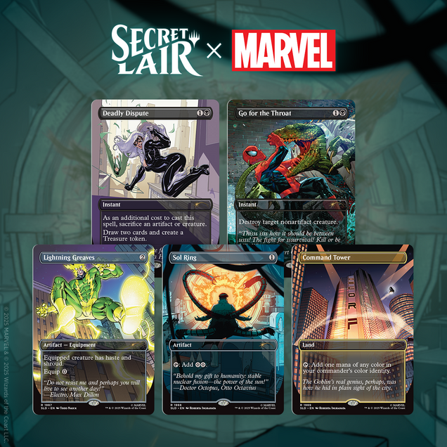 Secret Lair x Marvel's Spider-Man: Villainous Plots