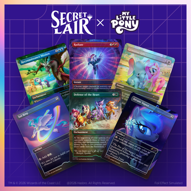 Secret Lair x My Little Pony: Friendship is Magic Foil Edition