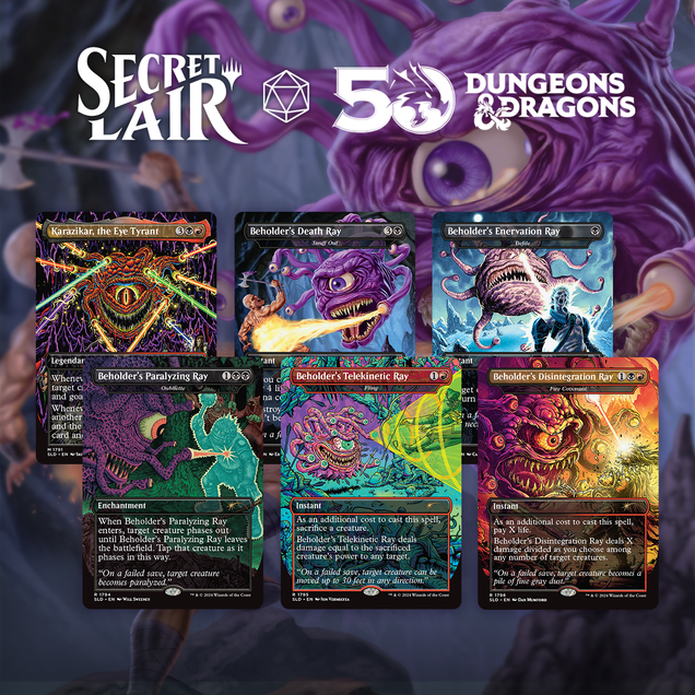 MTG Secret Lair D&D 2種セット ノンフォイル版 Secret Lair x Dungeons & Dragons®: Death is In the Eyes of the