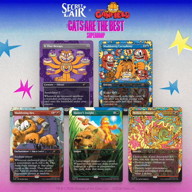 Secret Lair x Garfield: Our Only Thought is to Entertain You​