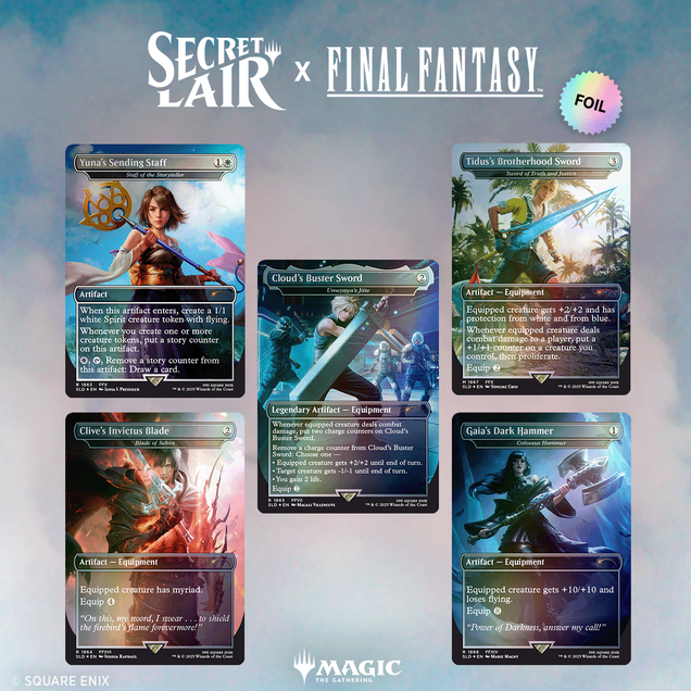 Secret Lair x FINAL FANTASY: Weapons EN Foil Edition