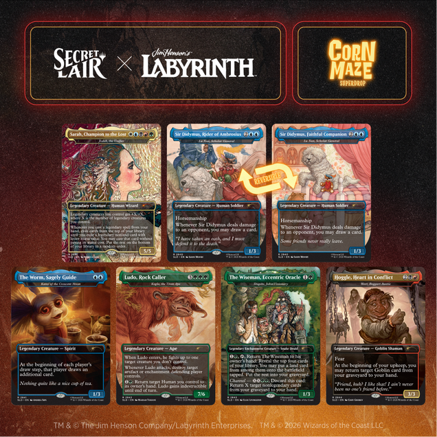 Secret Lair x Jim Henson’s Labyrinth: Should You Need Us