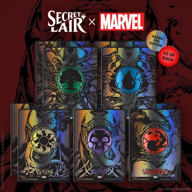Secret Lair x Marvel's Spider-Man: Mana Symbiote Raised Foil Edition