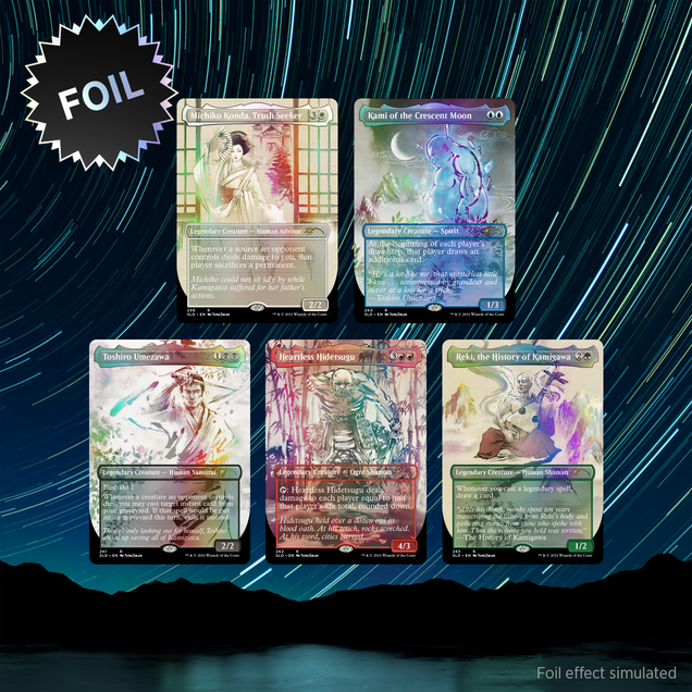 【4個セット】Secret Lair Kamigawa: Foil Kamigawa Ink Foil Edition | Secret Lair