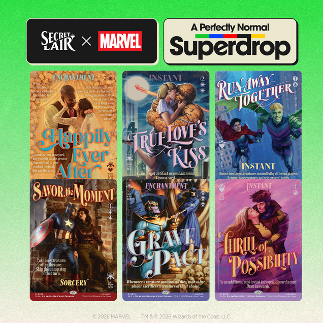 Secret Lair x Marvel: True Believers in Love