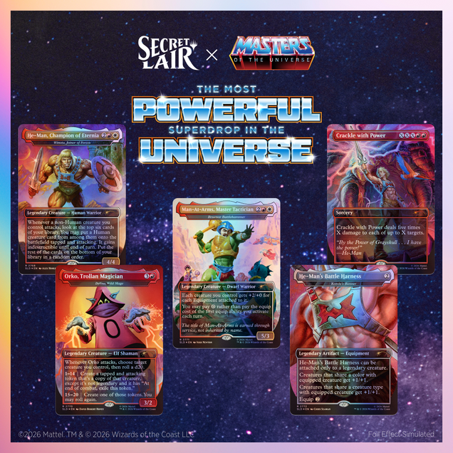 Secret Lair x Masters of the Universe™: By the Power of Grayskull! Foil Edition