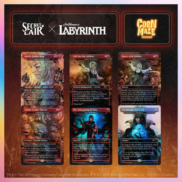 Secret Lair x Jim Henson’s Labyrinth: Fear Me, Love Me Foil Edition