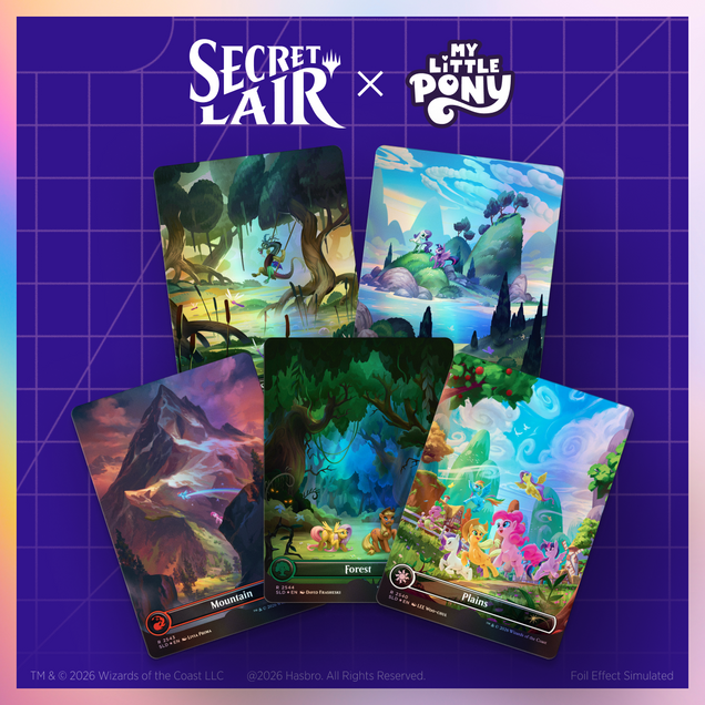 Secret Lair x My Little Pony: The Lands of Equestria Foil Edition