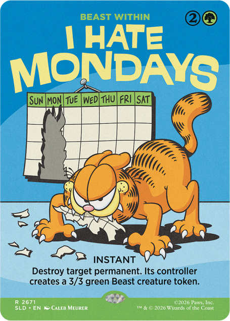 Secret Lair x Garfield: Motivationally Challenged​
