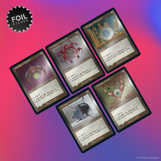 Dan Frazier Is Back Again: The Allied Talismans Foil Etched