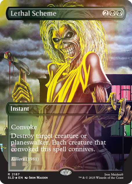eddie mtg card Secret Lair: Secret Lair x Iron Maiden: Unchained (Non-Foil Edition) : Toys & Games Card Type Eddie's Metal as Hell All
