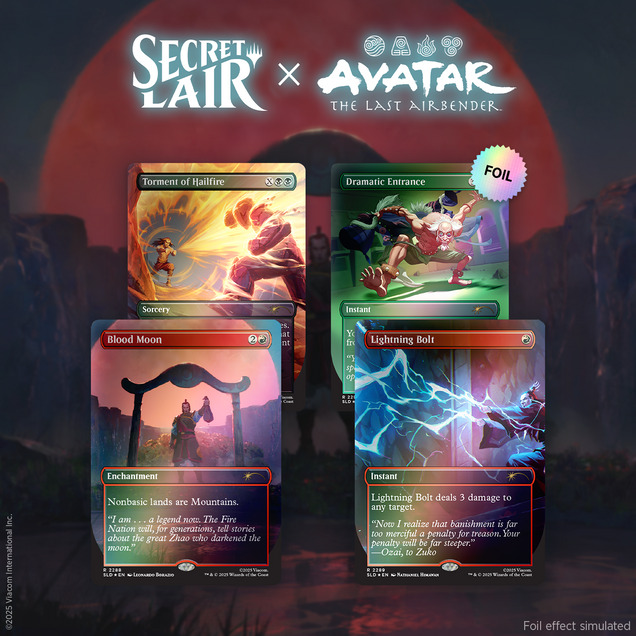 Secret Lair x Avatar 伝説の少年アン　FOILbundle Avatar State Foil Bundle | Secret Lair