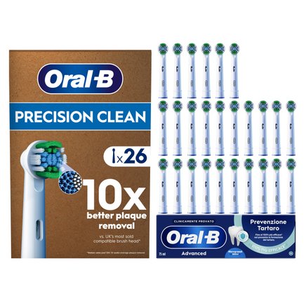 Oral-B Testine Di Ricambio per Spazzolino Elettrico Oral B, 12 Testine Pro Precision Clean, Per Una Pulizia Denti Efficace, Confezione Adatta Alla Buca Delle Lettere Oral-B Testine Di Ricambio per Spazzolino Elettrico Oral B, 12 Testine Pro Precision Clean, Per Una Pulizia Denti Efficace, Confezione Adatta Alla Buca Delle Lettere