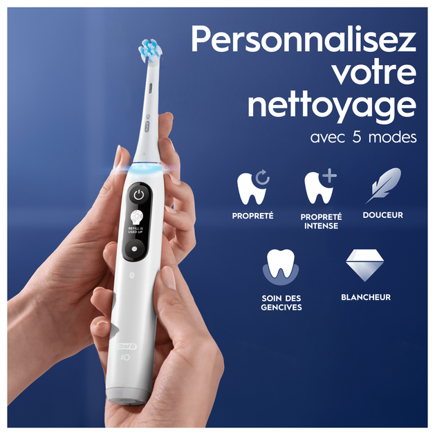 Pack De 6 Recharges Oral-B IO Gentle Care - Pour Brosse à Dents électrique - Fabriqué En Allemagne