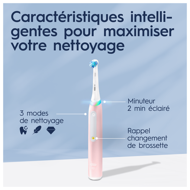 OralB iO 3 Rose Brosse à dents électrique avec brossette — free download
