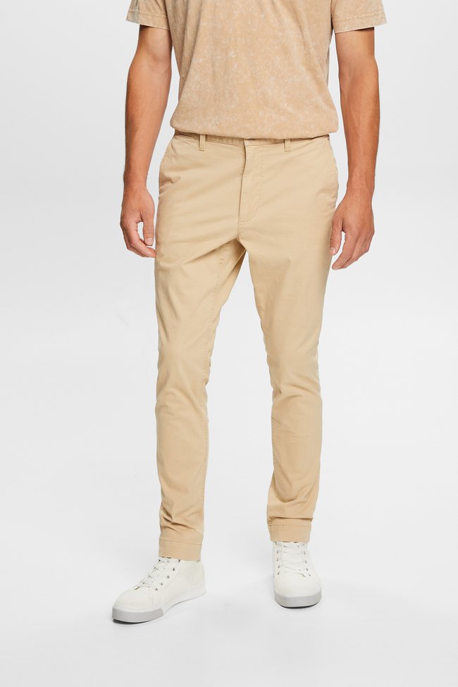 ESPRIT  Brushed chino trousers at our online shop